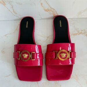 Versace Medusa Flat Logo Sandals